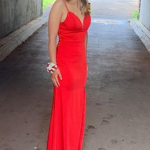 Red prom dress